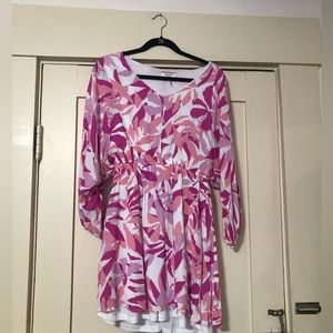 Long sleeve floral boutique dress